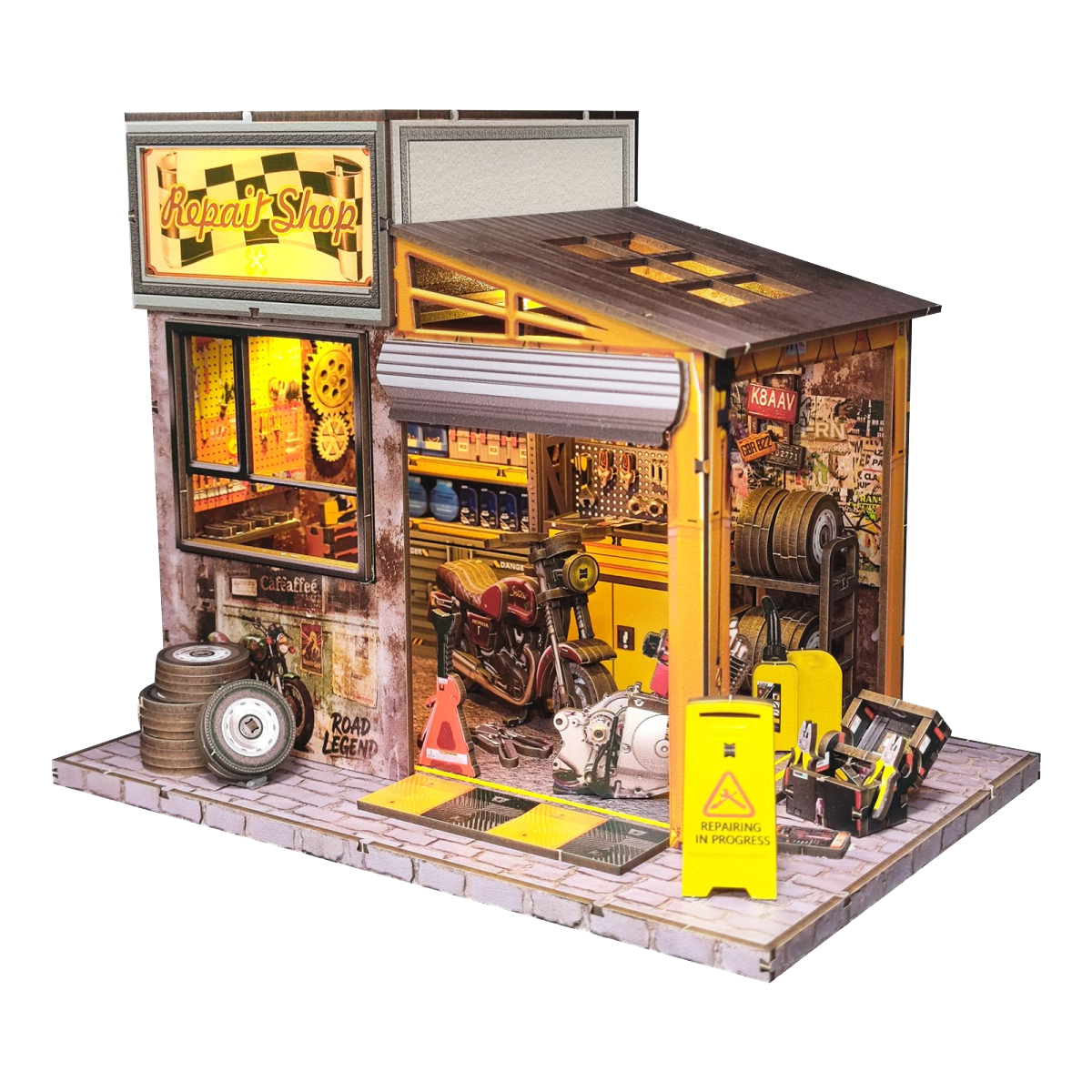 Puzzle 3D Taller de Motos (SJ035)
