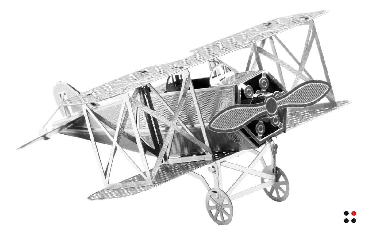 Rompecabezas 3D para Armar Biplano Fokker Metálico