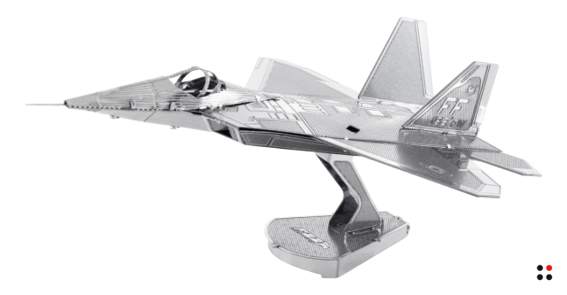 Rompecabezas 3D para Armar Caza F-22 Raptor Metálico