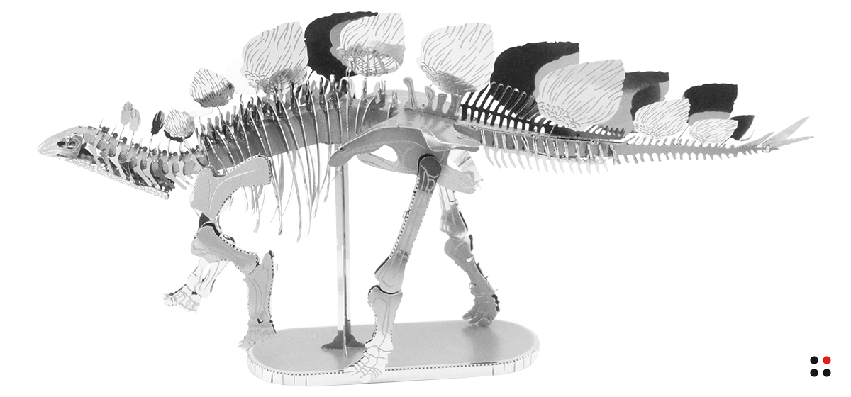 Rompecabezas 3D para Armar Esqueleto de Estegosaurio