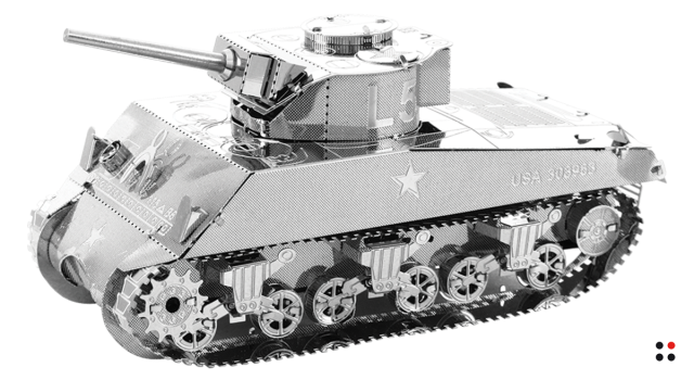 Rompecabezas 3D para Armar Tanque Sherman Metálico