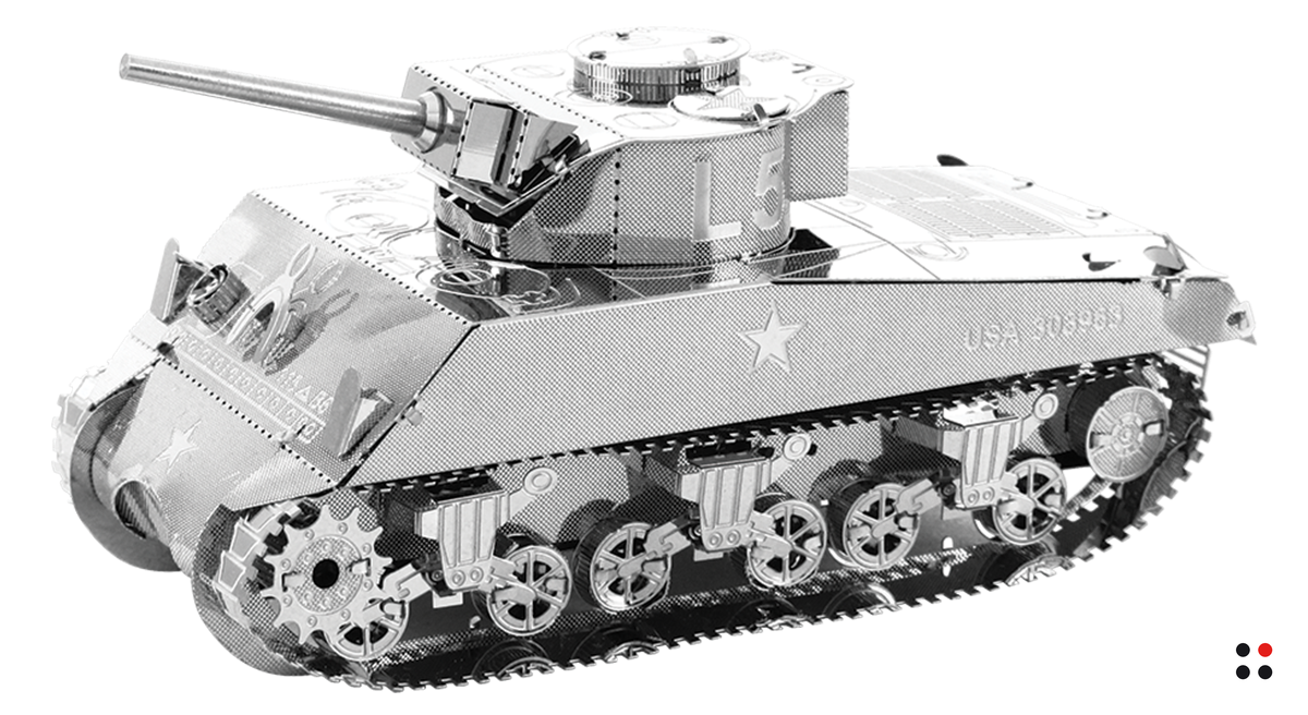 Rompecabezas 3D para Armar Tanque Sherman Metálico