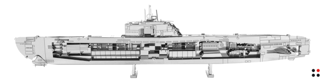 Rompecabezas 3D para Armar Submarino U-Boot Metálico
