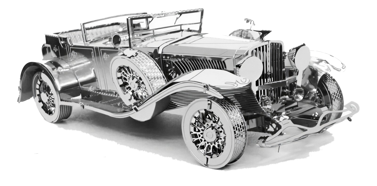 Rompecabezas 3D para Armar Auto Duesenberg 1935 Metálico